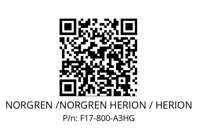 Filter  NORGREN /NORGREN HERION / HERION F17-800-A3HG