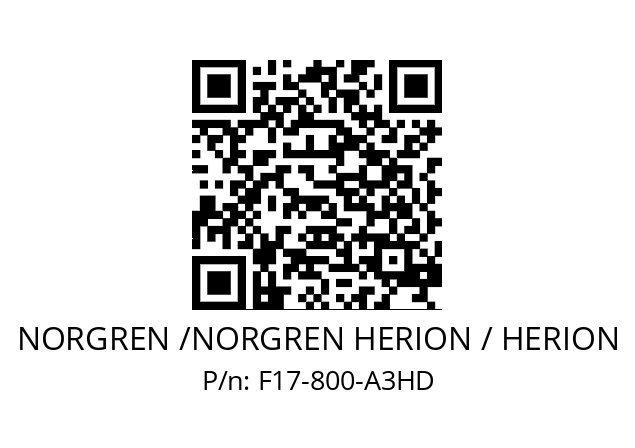 Filter  NORGREN /NORGREN HERION / HERION F17-800-A3HD