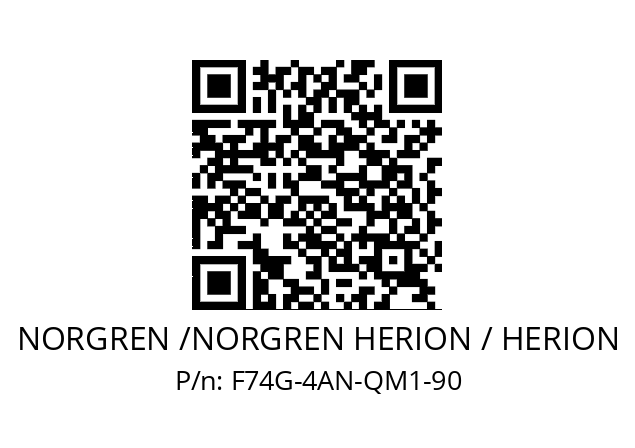 Filter  NORGREN /NORGREN HERION / HERION F74G-4AN-QM1-90