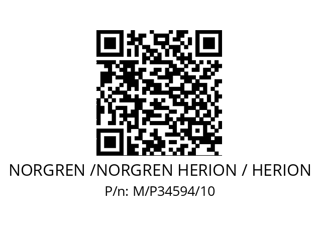   NORGREN /NORGREN HERION / HERION M/P34594/10