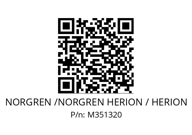   NORGREN /NORGREN HERION / HERION M351320