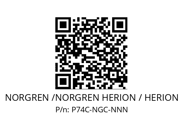   NORGREN /NORGREN HERION / HERION P74C-NGC-NNN