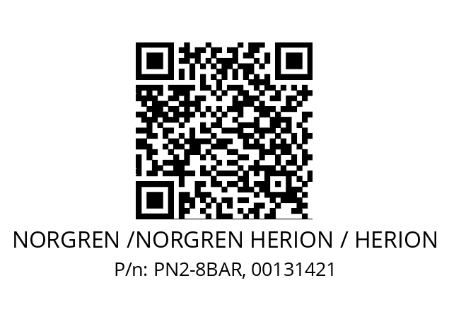   NORGREN /NORGREN HERION / HERION PN2-8BAR, 00131421