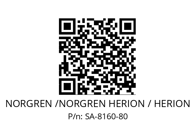   NORGREN /NORGREN HERION / HERION SA-8160-80