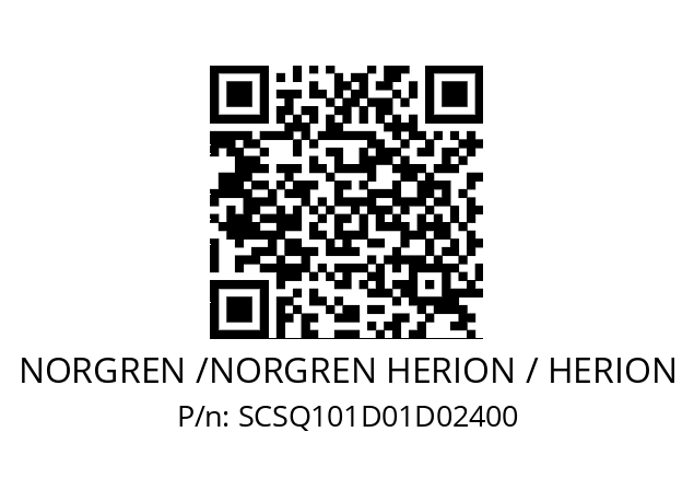   NORGREN /NORGREN HERION / HERION SCSQ101D01D02400