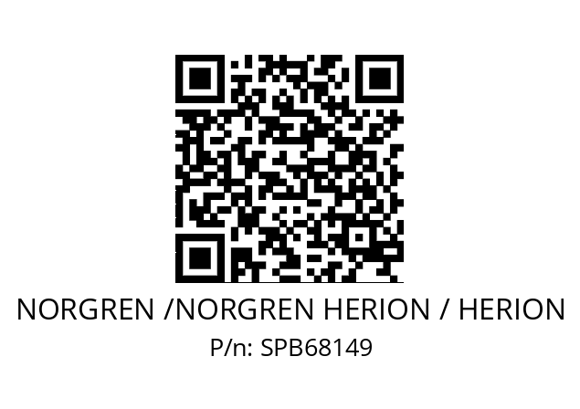   NORGREN /NORGREN HERION / HERION SPB68149