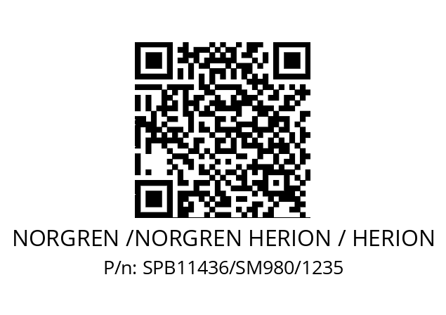   NORGREN /NORGREN HERION / HERION SPB11436/SM980/1235