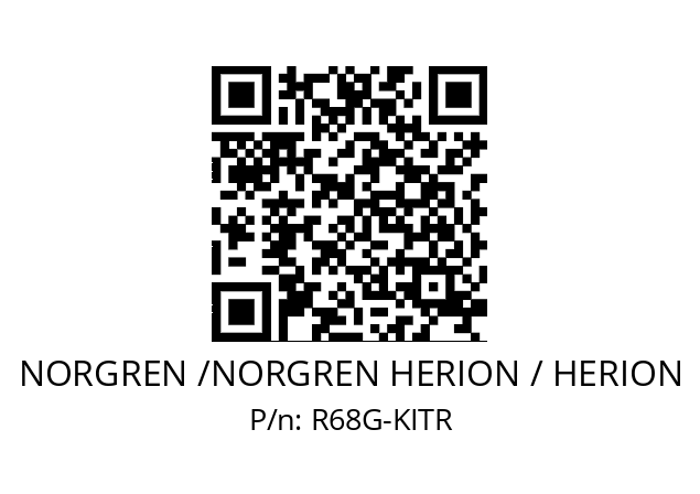 Pressure regulator  NORGREN /NORGREN HERION / HERION R68G-KITR