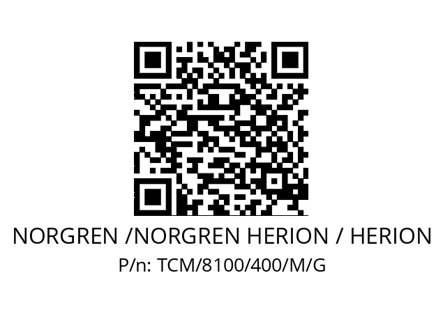   NORGREN /NORGREN HERION / HERION TCM/8100/400/M/G