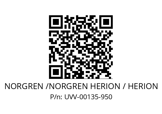   NORGREN /NORGREN HERION / HERION UVV-00135-950