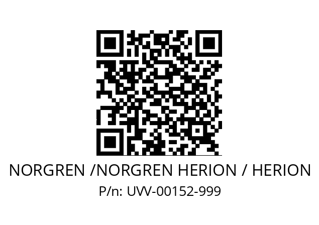   NORGREN /NORGREN HERION / HERION UVV-00152-999