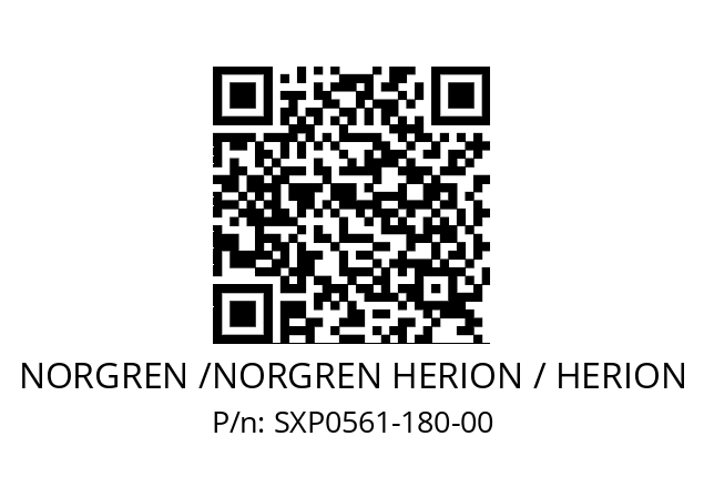   NORGREN /NORGREN HERION / HERION SXP0561-180-00