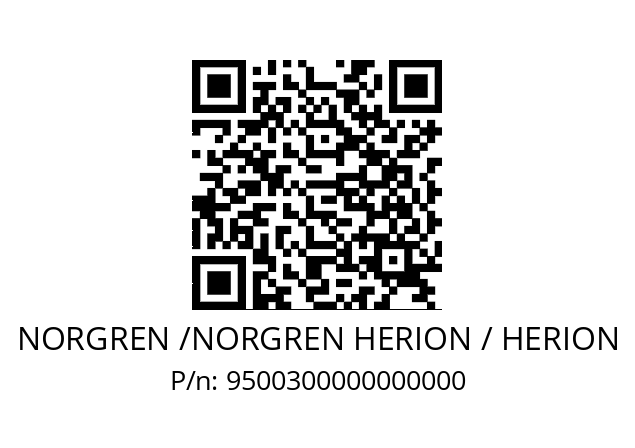   NORGREN /NORGREN HERION / HERION 9500300000000000