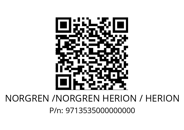   NORGREN /NORGREN HERION / HERION 9713535000000000