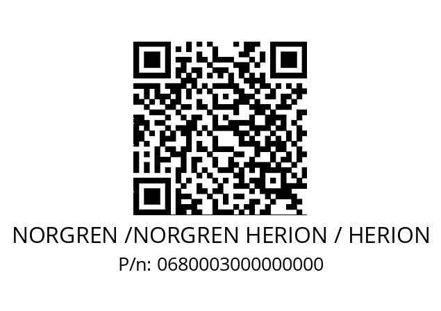   NORGREN /NORGREN HERION / HERION 0680003000000000