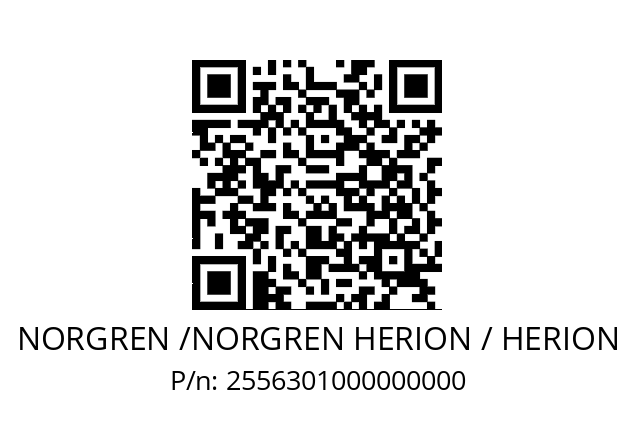   NORGREN /NORGREN HERION / HERION 2556301000000000