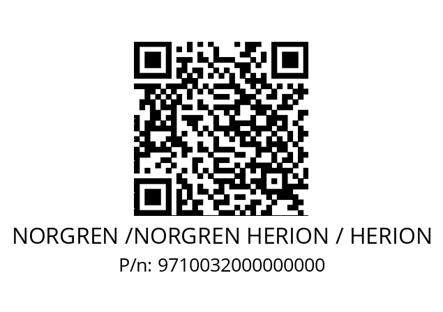   NORGREN /NORGREN HERION / HERION 9710032000000000