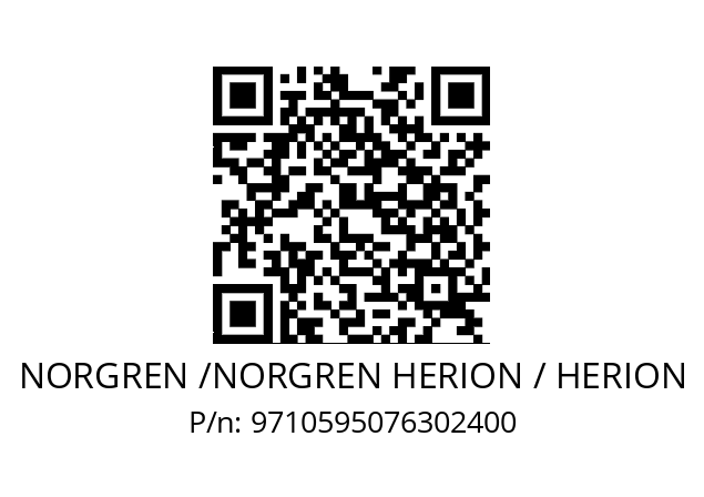   NORGREN /NORGREN HERION / HERION 9710595076302400