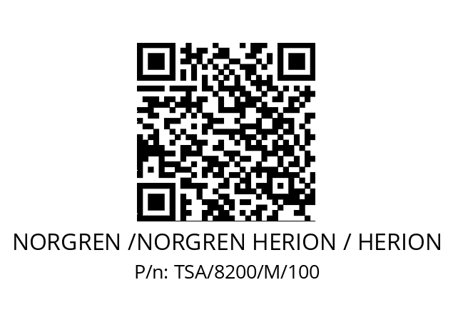   NORGREN /NORGREN HERION / HERION TSA/8200/M/100