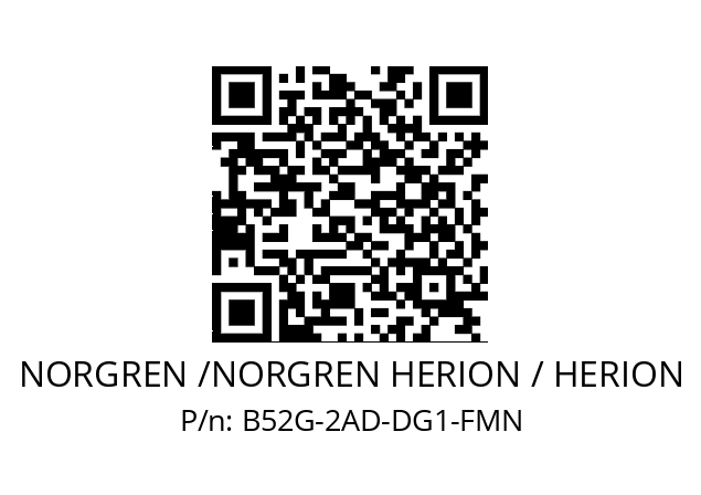 Filter regulator  NORGREN /NORGREN HERION / HERION B52G-2AD-DG1-FMN