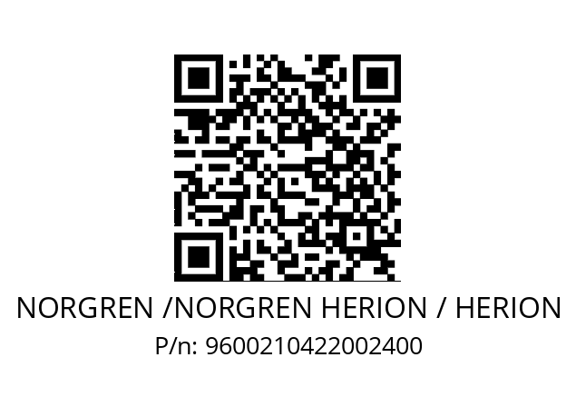   NORGREN /NORGREN HERION / HERION 9600210422002400