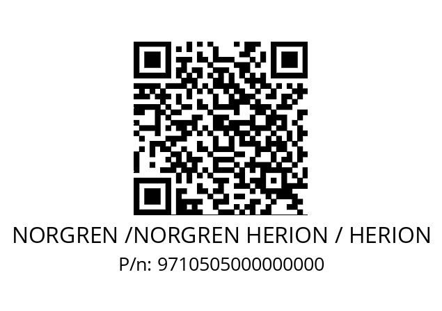   NORGREN /NORGREN HERION / HERION 9710505000000000