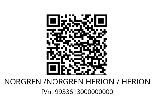   NORGREN /NORGREN HERION / HERION 9933613000000000