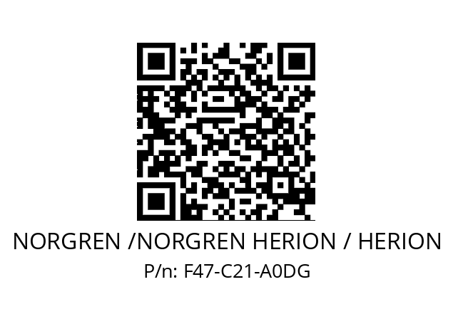 Filter  NORGREN /NORGREN HERION / HERION F47-C21-A0DG