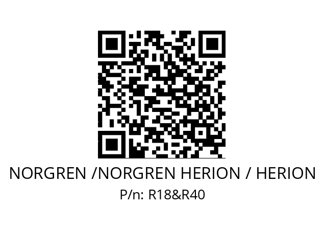   NORGREN /NORGREN HERION / HERION R18&R40