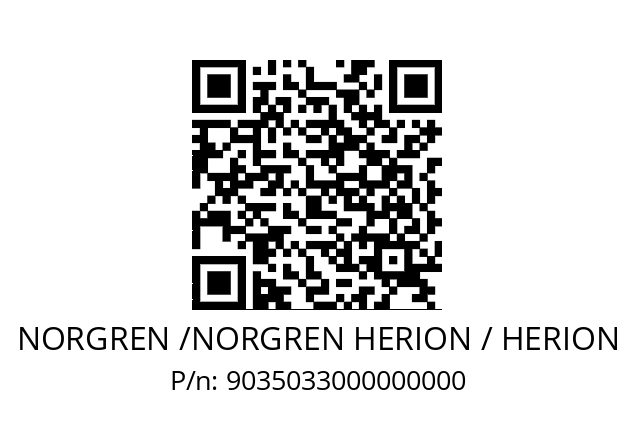   NORGREN /NORGREN HERION / HERION 9035033000000000