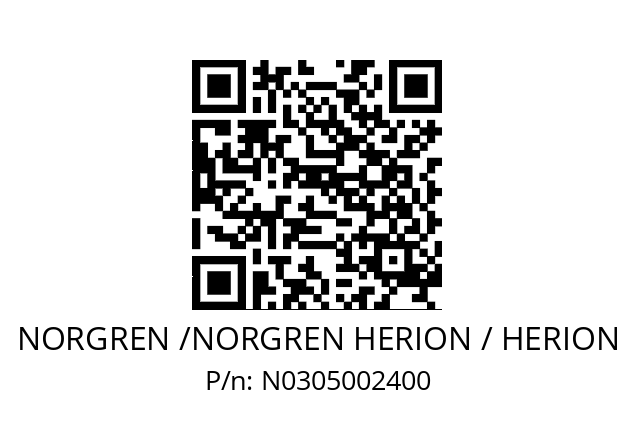   NORGREN /NORGREN HERION / HERION N0305002400