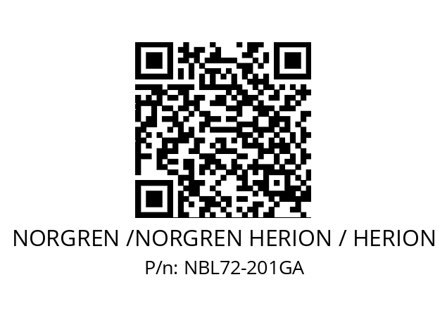   NORGREN /NORGREN HERION / HERION NBL72-201GA