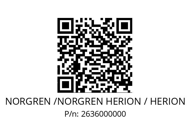   NORGREN /NORGREN HERION / HERION 2636000000