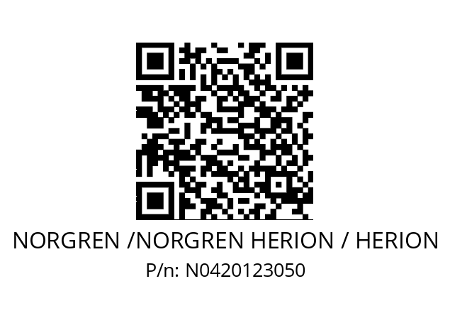   NORGREN /NORGREN HERION / HERION N0420123050