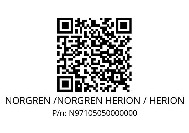   NORGREN /NORGREN HERION / HERION N97105050000000