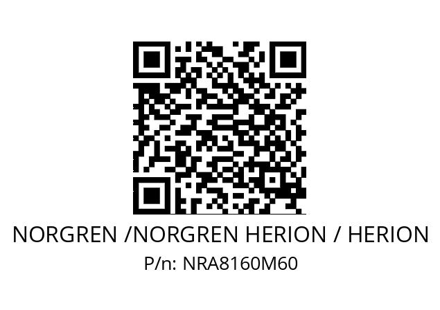   NORGREN /NORGREN HERION / HERION NRA8160M60