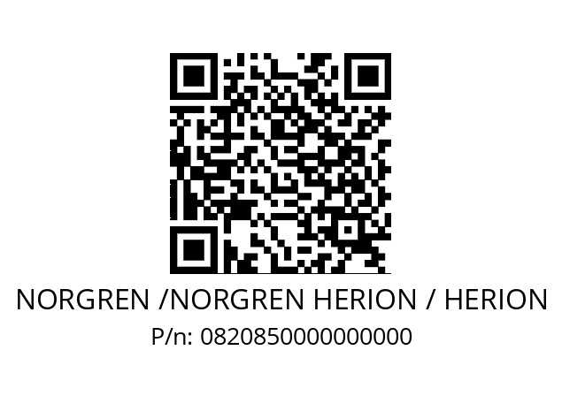   NORGREN /NORGREN HERION / HERION 0820850000000000