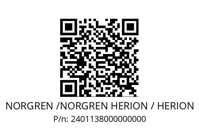   NORGREN /NORGREN HERION / HERION 2401138000000000