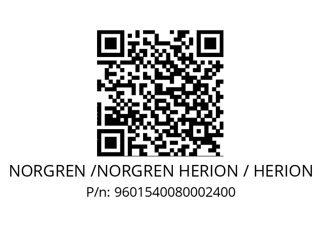   NORGREN /NORGREN HERION / HERION 9601540080002400