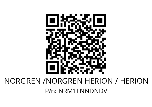   NORGREN /NORGREN HERION / HERION NRM1LNNDNDV