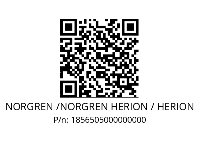   NORGREN /NORGREN HERION / HERION 1856505000000000