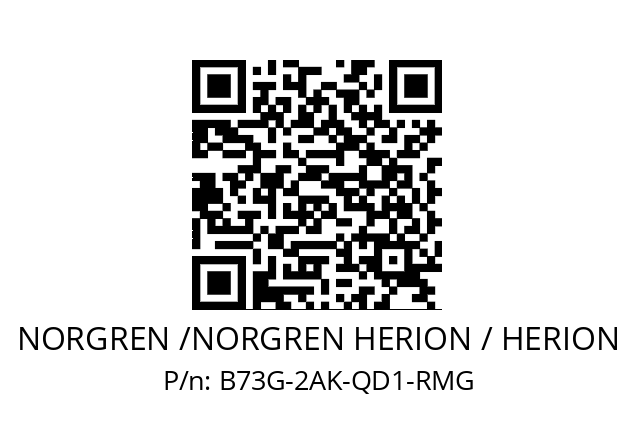 Filter regulator  NORGREN /NORGREN HERION / HERION B73G-2AK-QD1-RMG