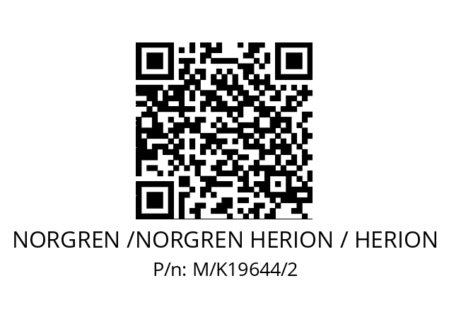   NORGREN /NORGREN HERION / HERION M/K19644/2