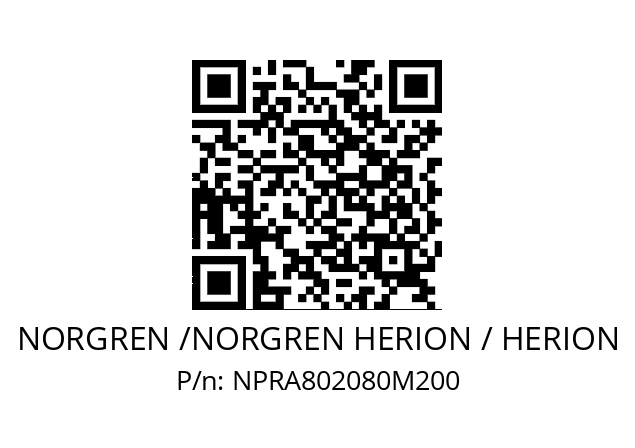   NORGREN /NORGREN HERION / HERION NPRA802080M200