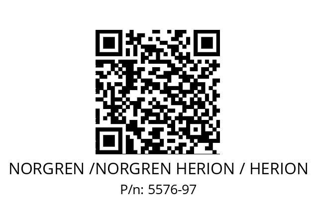   NORGREN /NORGREN HERION / HERION 5576-97