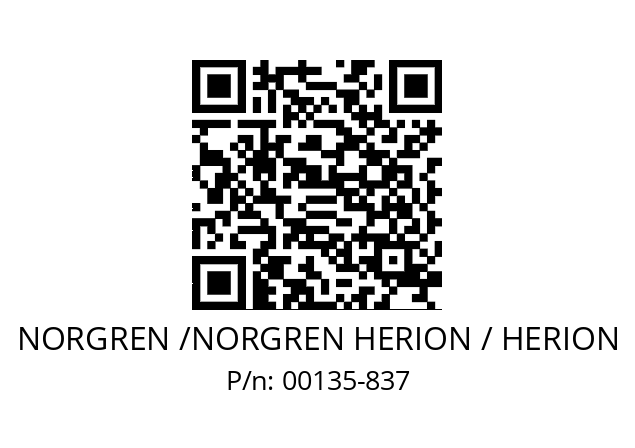   NORGREN /NORGREN HERION / HERION 00135-837