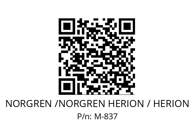   NORGREN /NORGREN HERION / HERION M-837