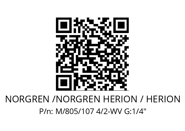   NORGREN /NORGREN HERION / HERION M/805/107 4/2-WV G:1/4"