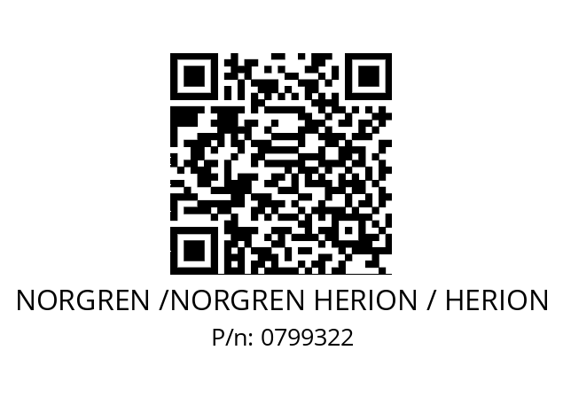   NORGREN /NORGREN HERION / HERION 0799322