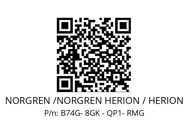 Filter regulator  NORGREN /NORGREN HERION / HERION B74G- 8GK - QP1- RMG